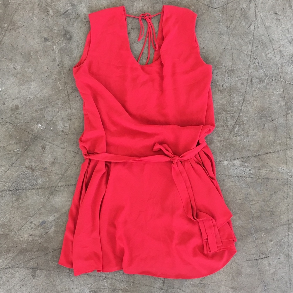 DVF red dress
